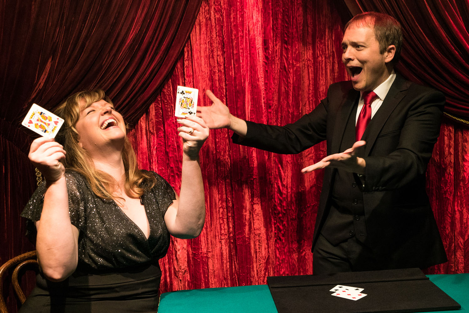 The French magician Boris Wild performing his close-up show at The Magic Castle in Hollywood