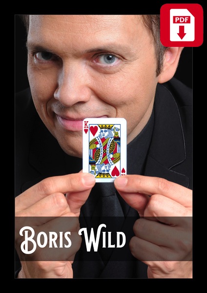 Couverture de la plaquette PDF promotionnelle du magicien français Boris Wild