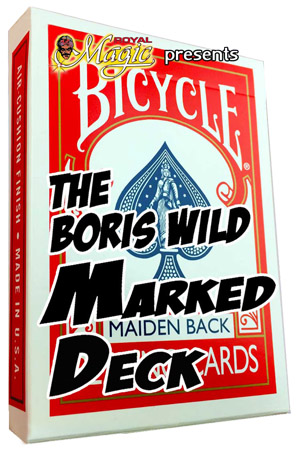 Boris Wild's Marked special DECK of playing cards Bicycle magic trick easy RED 