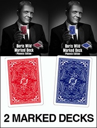 Set of 2 Boris Wild Marked Decks Phoenix Edition Red and Blue